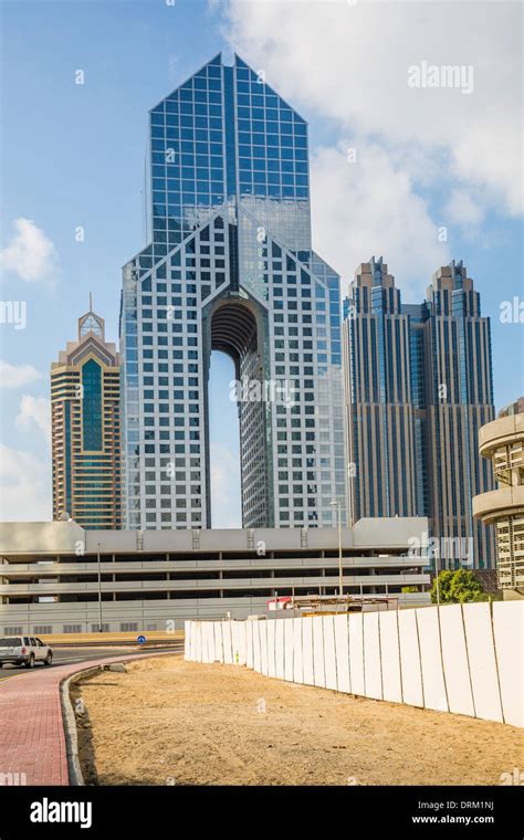 Skyscrapers in downtown Dubai Stock Photo - Alamy