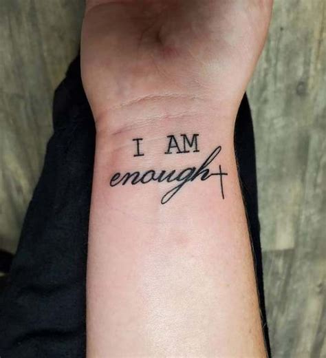 24 Meaningful I Am Enough Tattoo Design Ideas for You - Tattoo Twist