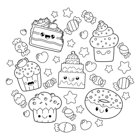 Dibujos Para Colorear Kawaii De Comida Para Imprimir | Images and Photos finder