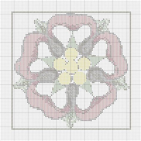 pretty Tudor rose cross stitch | Needlepoint/Cross stitch | Cross stitch rose, Cross stitch ...