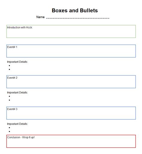 Boxes and Bullets Graphic Organizer Examples | EdrawMax Online