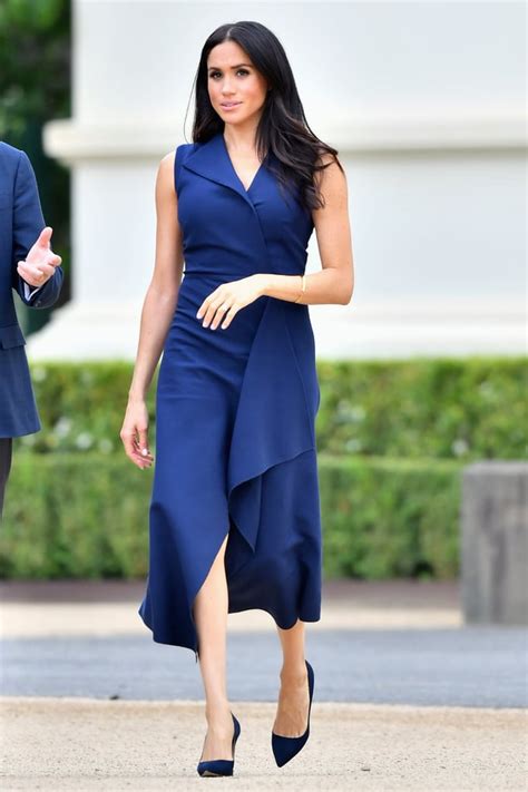 Meghan Markle Wears Dion Lee Dress October 2018 | POPSUGAR Fashion