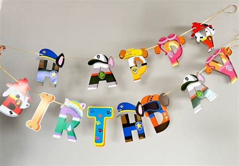 Paw Patrol birthday decorations foam board and decors, Hobbies & Toys ...