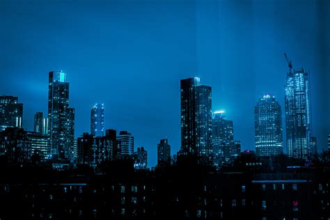 City Skyline during Night Time · Free Stock Photo