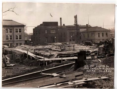 City of DeWitt, IA - Interesting 1936 photo of downtown DeWitt. Photo shows city hall under ...