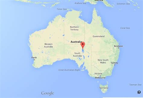 Where is Lake Eyre on Map of Australia