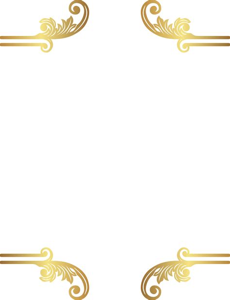 Decorative arts Clip art - gold borders png download - 2046*2671 - Free ...