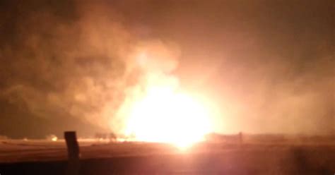 Massive gas pipeline explosion caught on tape - CBS News