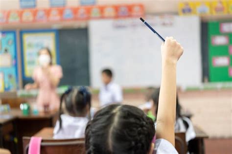 Premium Photo | Selective focus on hand children or schoolkids or ...