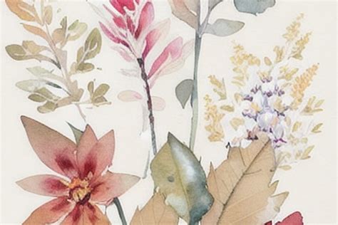 Watercolor Botanical Background Graphic Graphic by ArtMix · Creative Fabrica