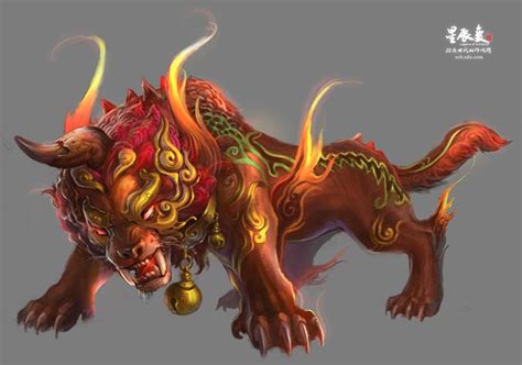 Nian (Dragon/Unicorn)(Huge)(Chinese) | Mythological creatures, Fantasy ...