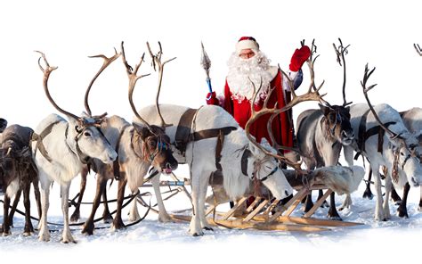 Santa Claus reindeer sleigh wallpaper | 2560x1600 | 80630 | WallpaperUP