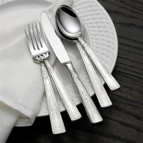 Pfaltzgraff Naturewood 45-piece Flatware Set - Free Shipping Today - Overstock.com - 11143223