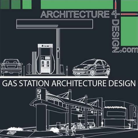 Fuel filling stations architecture design, a collection of 19 gas ...