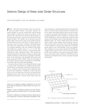 Fillable Online Seismic Design of Steel Joist Girder Structures Fax Email Print - pdfFiller