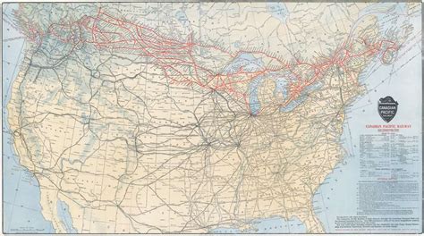 Canadian Pacific Railway Map - United States Map