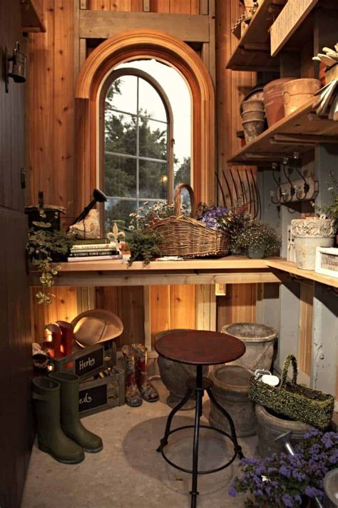 30+ Brilliant And Inspiring Storage Ideas For Your Potting Shed | Garden shed interiors, Shed ...