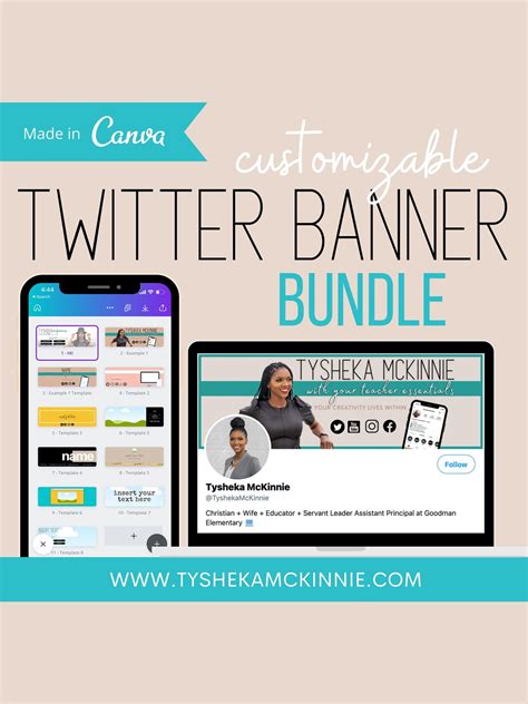 Twitter Banner Template BUNDLE Template for Canva | Etsy