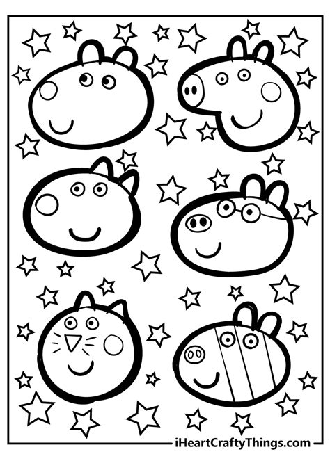 Peppa Pig Coloring Pages For Kids Printable