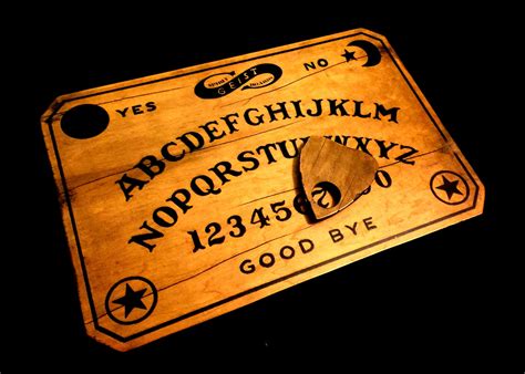 Distressed Wooden Ouija Board Set with Planchette Handmade