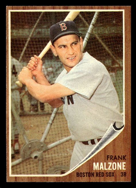 1962 Topps #225 Frank Malzone creased Red Sox - Scottsdale Cards 2021