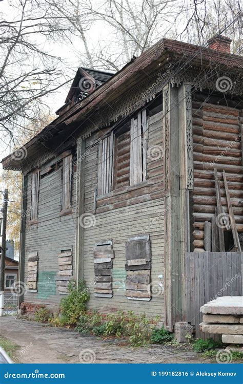 Old Abandoned Ruined House with Boarded Up Windows Stock Photo - Image ...