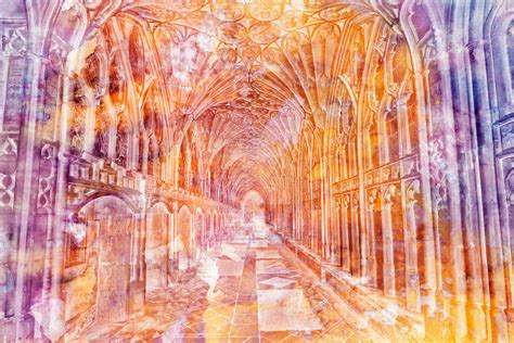 Vibrant Watercolor Cloister - Exclusive Premade by somadjinn on DeviantArt