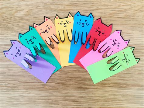 DIY Book Craft: Cute Cat Bookmarks - Maya Smart