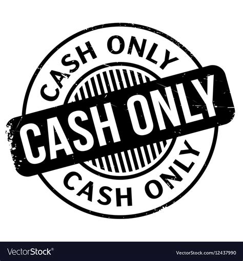 Cash only rubber stamp Royalty Free Vector Image