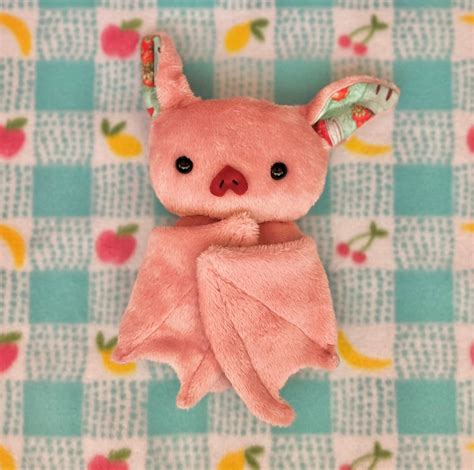 Strawberry Fruit Bat Plushie - Etsy