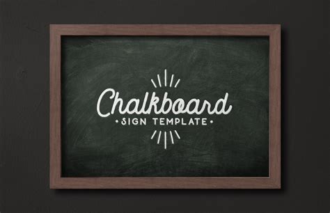 Chalkboard Sign Template — Medialoot