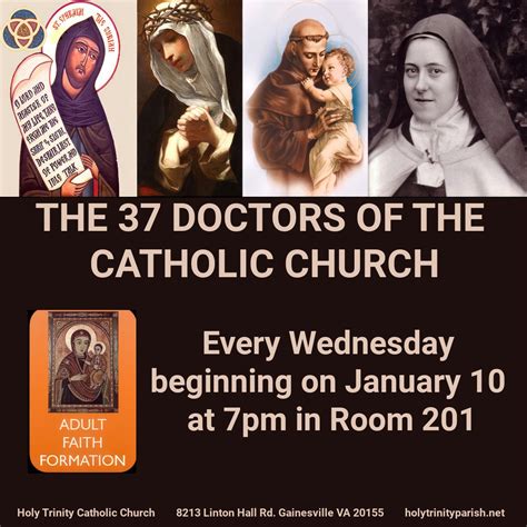 Lecture Series: The 37 Doctors of the Church - Holy Trinity Catholic Church