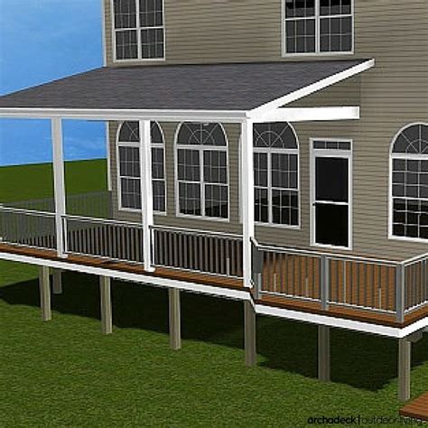 When covering your porch or deck, there are three typical roof designs ...