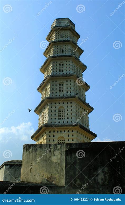 The Battlement of Manora Fort with Tower. Stock Photo - Image of asian, cloud: 109462224