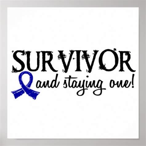 Colon Cancer Survivor 18 Poster | Zazzle