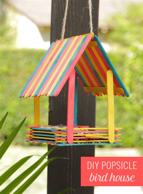 DIY Of The Week: Popsicle Stick Bird Feeder - The Daily Swag