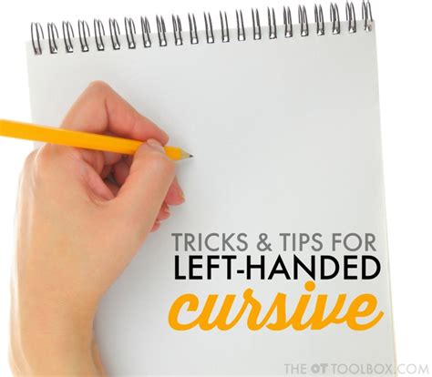 Left Handed Cursive Writing - The OT Toolbox