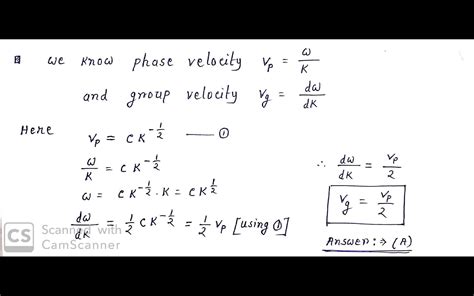 -1/2 the phase velocity of pressure waves v, is related to the wave ...