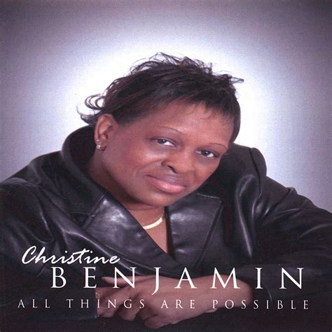 All Things Are Possible: Christine Benjamin: Amazon.in: Music}