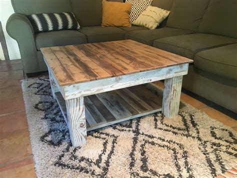 Hand Made Reclaimed Wood Rustic Coffee Table by A.M.Abbott Designs ...