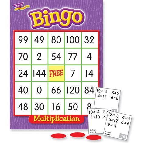 Printable Multiplication Bingo Calling Cards – PrintableMultiplication.com