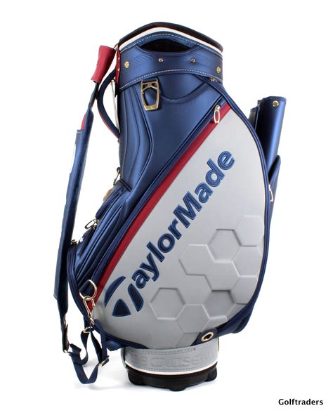 New Taylormade TM19 British Open Staff Cart Bag - Blue / Grey / White ...