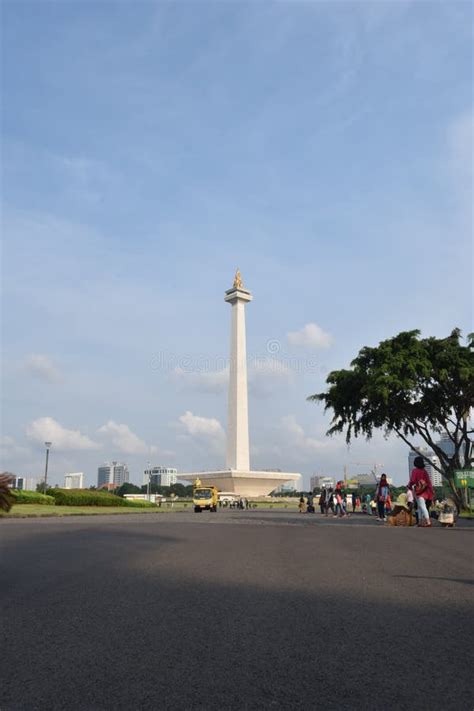 Monumen nasional editorial stock photo. Image of lampung - 93736173