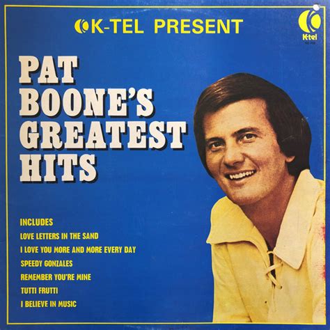 Pat Boone - Pat Boone's Greatest Hits (1975, Vinyl) | Discogs