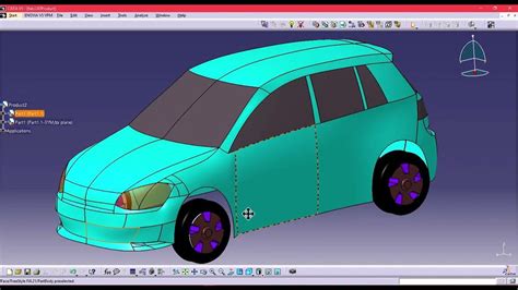 3D Car Model in CATIA V5 - YouTube