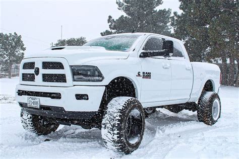 Meet the White Ghost – Lifted 2017 Dodge Ram 2500 Laramie on 37s - offroadium.com | Dodge diesel ...