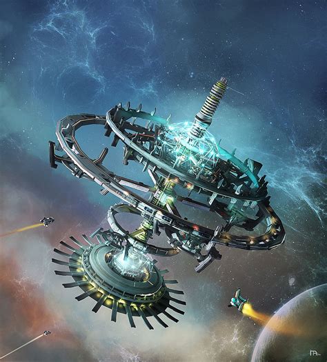 Space Station Concept, Marius Andrei | Space station art, Space station ...