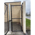 Hoover Fence Industrial Chain Link Fence Single Gates, All 2" HF40 Frame - Black, Brown, and ...