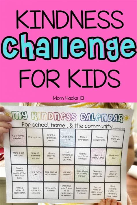 100+ Acts Of Kindness For Kids To Do A Kindness Challenge - Mom Hacks 101