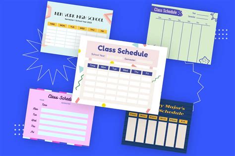 Create a Class Schedule with Free Class Schedule Maker | Fotor Graphic Design Software